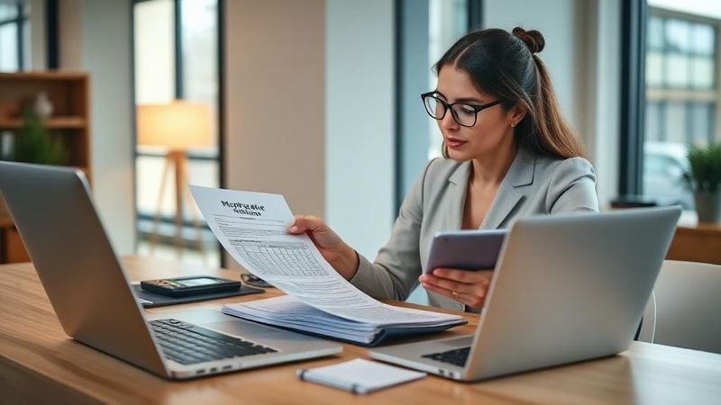 Conseillère en crédit étudiant un dossier de prêt – Prix d'une formation IOBSP : combien coûte le niveau 1, 2 ou 3 ?