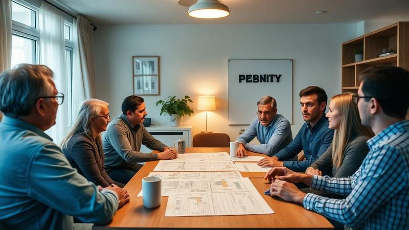 Réunion de copropriété autour d'une table – Marché immobilier 2026 : tendances et opportunités pour les agents