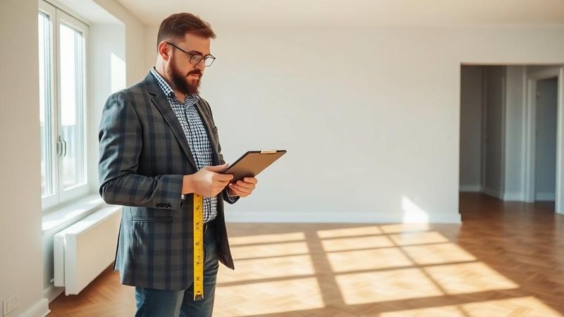 Expert immobilier évaluant un appartement vide – Syndic de copropriété : formation et obtention de la carte S